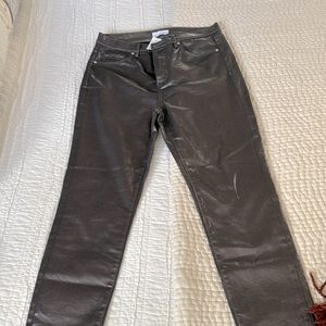 Loft pewter skinny jean size 10